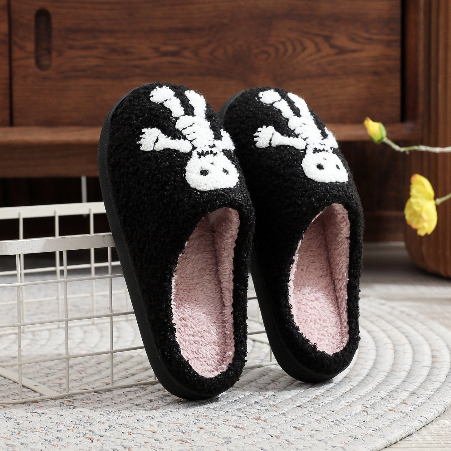 Halloween Skeleton Slippers